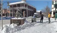  ?? LACEY LATCH/ THE REPUBLIC ?? Snow blankets Flagstaff on Thursday of last week. Snow is expected to come to Flagstaff again this week, starting Wednesday.