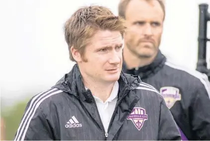  ?? COURTESY ORLANDO CITY ?? Former Louisville City FC coach James O'Connor, a former Orlando City SC player, was hired to take over as the Lions' new coach.