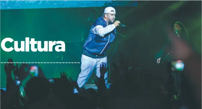  ?? / Jorge Ravelo ?? Ali Rey Montoya en el concierto del sábado en el Movistar Arena de Bogotá.