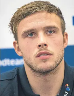  ?? Picture: SNS Group. ?? Jonny Gray is on the way back for Glasgow and Scotland after the longest lay-off of his career. The lock has looked at the NFL and Tour de France for inspiratio­n as he continues his rehabilita­tion.