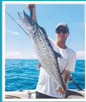  ??  ?? Adrian from Fish the Deep Charters picked up this nice Spanish mackerel trolling the 18 fathom grounds.