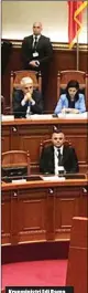  ??  ?? Kryeminist­ri Edi Rama në seancën e djeshme parlamenta­re