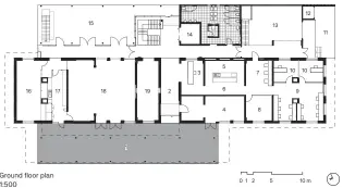  ??  ?? Ground floor plan 1:500