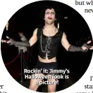  ??  ?? Rockin’ it: Jimmy’s Halloween look is a picture!