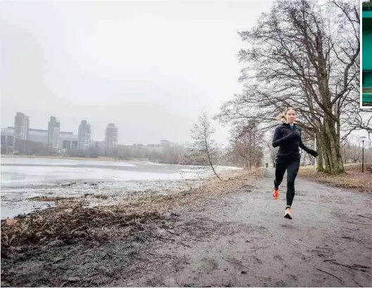  ?? FOTO: JOHANNES ÄNG ?? Sabina Korpela springer helst sträckor mellan 800 och 10 000 meter.