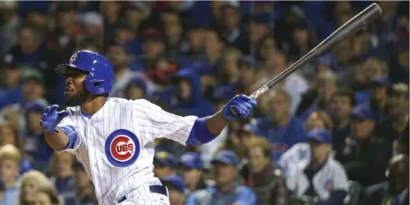  ?? JERRY LAI/USA TODAY SPORTS ?? Chicago Cubs center fielder Dexter Fowler became the first African-American to play in the World Series in a Cubs uniform. Study says single parents to blame for lack of black kids in baseball.