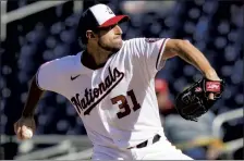  ?? MANUEL BALCE CENETA — THE ASSOCIATED PRESS ?? After struggling to begin the season at 1-5, Washington has been playing better lately, Nationals starting pitcher Max Scherzer says.