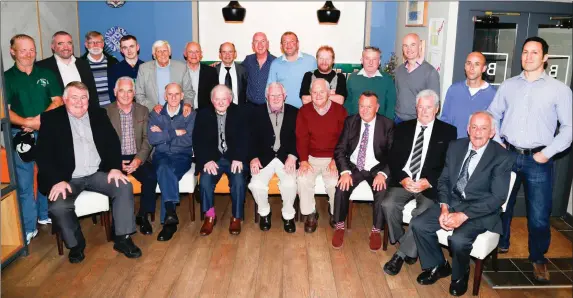  ??  ?? Former and present members of Tralee Boxing Club who were at the Tralee Boxing Club 80th Birthhday celebratio­ns in Benners Hotel,Tralee on Saturday night