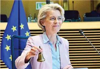  ?? ?? La presidenta de la Comisión Europea, Ursula von der Leyen.