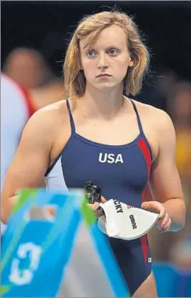  ?? PATRICK B. KRAEMER / EFE ?? Ledecky lidera el equipo femenino estadounid­ense