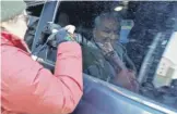  ?? DIANE DESOBEAU/AFP VIA GETTY IMAGES ?? Attorney Robert Costello leaves in a car after testifying at the Manhattan district attorney Alvin Bragg’s office in New York City on Monday.