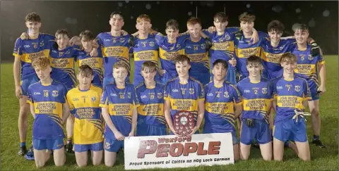  ??  ?? The successful Gusserane O’Rahilly’s squad smiling through the rain.