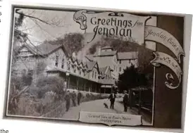  ??  ?? A vintage picture postcard showing the Caves House in the 1930s.