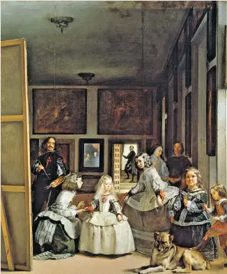  ??  ?? Behind the scenes: Velázquez’s view of the Spanish court is as humanistic as it is mysterious