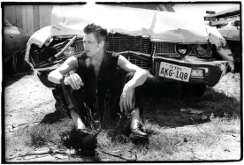  ??  ?? Crashed out … Paul Simonon in a Texas scrapyard in 1979. Photograph: Pennie Smith