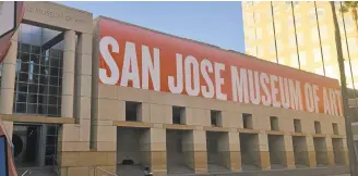  ?? SAL PIZARRO/STAFF ?? The San Jose Museum of Art unveiled its new building signage this month. The museum’s faded, tattered old sign was removed several months ago.