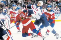  ?? Getty Images ?? HOME AGAIN: Ryan McDonagh (No. 27), who played for Team USA in the World Cup of Hockey, said the tournament helped him get ready for the Rangers’ season.