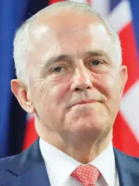  ??  ?? Australian PM Malcolm Turnbull