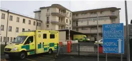  ??  ?? Under pressure: The A&E at University Hospital Limerick