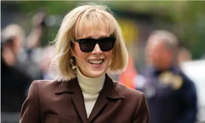  ?? ?? Carroll first sued Trump in 2019 for sexually abusing her in a New York department store changing room around early 1996. Photograph: John Minchillo/AP