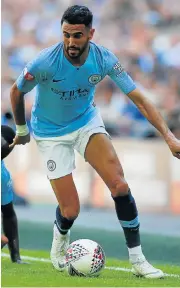  ?? /Reuters ?? Talented: Riyad Mahrez should add to Manchester City’s attacking ability in the forthcomin­g season.