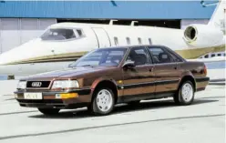  ?? BILD: SN/AUDI ?? Der V8 war Audis erste Oberklasse-Limousine.
