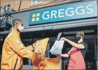  ??  ?? PEDAL A PASTY: Bakes, baguettes and sweet treats can now be delivered directly to homes and offices across Leeds.