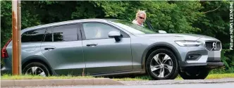  ?? ?? Modest: The Volvo V60 bought by jackpot couple Joe and Jess Thwaite, right