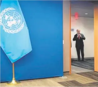  ?? // AFP ?? António Guterres en la sede de la ONU