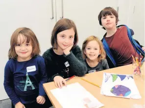  ??  ?? All smiles Ramona Bonar, Isabella Bonar, Eilidh Ross and Andrew Shaw