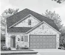  ??  ?? Highland’s Windemere plan has 2,250 square feet and features four bedrooms, three baths and a two-car garage.