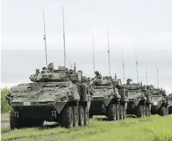 ?? SGT JEAN-FRANCOIS LAUZÈ / COMBAT CAMERA / GENERAL DYNAMICS ?? General Dynamics won’t say how much of their business is dependent on the $15-billion Saudi LAV deal but it is sizable, John Ivison writes.