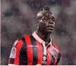  ??  ?? Mario Balotelli, 28 anni, attaccante italiano del Nizza