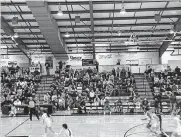  ?? [PHOTO PROVIDED] ?? Millwood superinten­dent Cecilia Robinson-Woods pulled the high school's teams off the floor after seeing the crowd at Community Christian School on Friday night. She cited health and safety concerns because of COVID; masks were not required and capacity was not restricted.