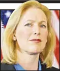  ??  ?? Sen. Kirsten Gillibrand takes on sex assault in military.