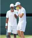  ?? Picture: GALLO/GETTY ?? Raven Klaasen and his doubles partner Michael Venus discuss tactics