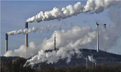  ?? Photograph: Martin Meissner/AP ?? The study found global emissions were reduced by 4.6%, or 2.5 gigatonnes, from late February to May. The largest emissions drops occurred in the United States and China.