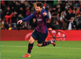  ?? AFP ?? || Lionel Messi entró al minuto 64 y convirtió en el agregado.