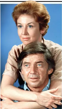  ?? ?? ‘Deep love’: Michael Learned and Ralph Waite in The Waltons