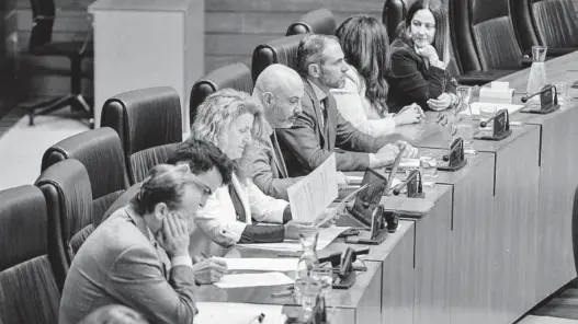  ?? ?? Grupo de diputados de Ciudadanos en la Asamblea de Extremadur­a en esta legislatur­a.