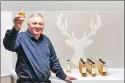  ??  ?? James MacTaggart, Arran Distillery’s master distiller, has been presented with a lifetime achievemen­t award