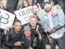  ?? Bryan Steffy ?? Wireimage The Backstreet Boys host an after-party March 1 at Chateau
Nightclub at Paris Las Vegas. The group is offering free tickets for fans who donate $100 in gift cards to The Animal Foundation.