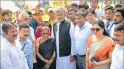  ?? DEEPAK GUPTA/ HT PHOTO ?? Nobel laureate Kailash Satyarthi was in Lucknow on Saturday in connection with his Bharat Yatra organised to spread awareness on child abuse.