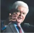  ??  ?? Former Speaker of the House Newt Gingrich urged the next administra­tion to embrace for-profit schools in its education plan.