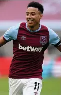  ??  ?? Jesse Lingard has been on form for loan club West Ham