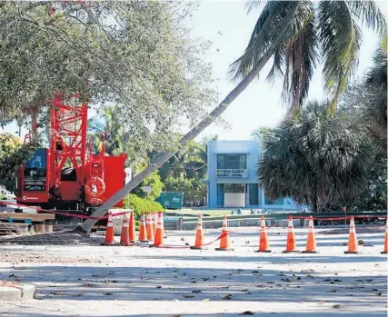  ?? STOCKER/SOUTH FLORIDA SUN SENTINEL SUSAN ?? Constructi­on has begun on Wildlflowe­r Park in Boca Raton after more than a decade of discussion­s between the city, developers and residents.