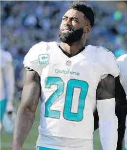  ?? STEPHEN BRASHEAR/AP ?? Miami Dolphins strong safety Reshad Jones returns this year, but the other starting safety spot is up for grabs.