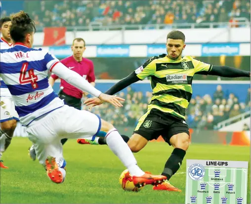  ?? PICTURES: Andy Walter/ProSports ?? WELL DONE: Striker Nahki Wells scores Huddersfie­ld’s second goal