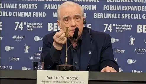  ?? ?? A Martin Scorsese press conference at the Berlinale? Chaos can only ensue