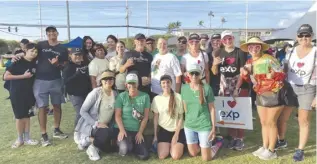  ?? ?? Photo courtesy Realtors Associatio­n of Maui
Realtors Associatio­n of Maui members laced up their sneakers for a good cause at this year’s Maui County Charity Walk, which was held at the War Memorial Sports Complex on Saturday, May 6.